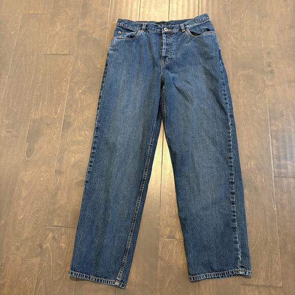 Vtg Ann Taylor Jeans Womens 10 Petite Denim Straight Button Fly Special Edition - Picture 1 of 12